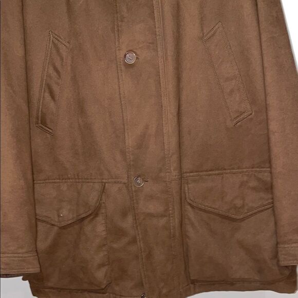 Classic Brown Pea Coat with Timeless Design - Picture 4 of 9